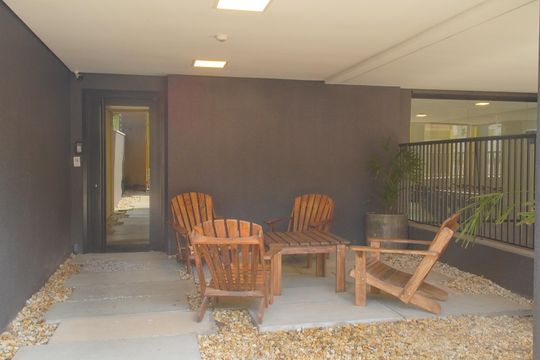 Área externa de apartamento para alugar com 1 quarto, 25m² em Vila Nova, Novo Hamburgo