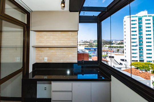 Varanda da Sala de apartamento para alugar com 3 quartos, 86m² em Dona Clara, Belo Horizonte