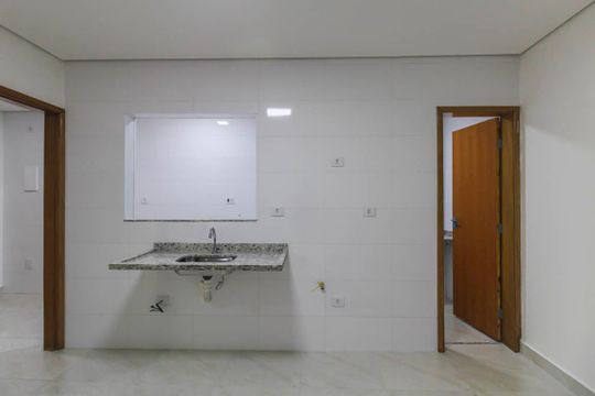 Sala/Cozinha de apartamento à venda com 2 quartos, 48m² em Vila Ema, São Paulo