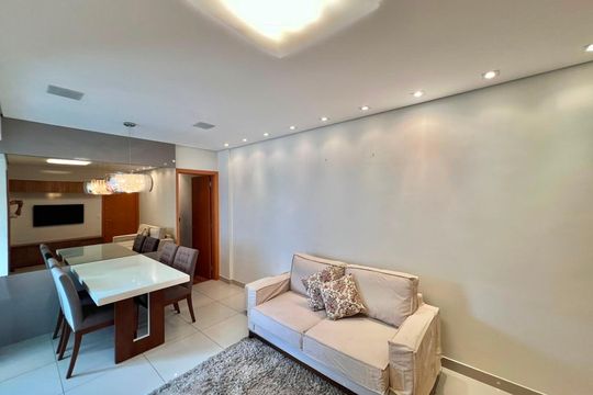 Sala  de apartamento para alugar com 2 quartos, 64m² em Buritis, Belo Horizonte