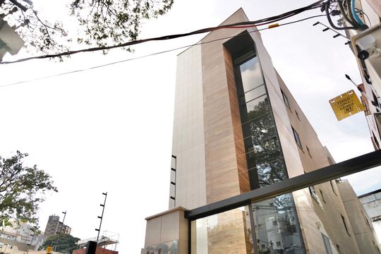 Fachada do Prédio de kitnet/studio à venda com 1 quarto, 48m² em Anchieta, Belo Horizonte