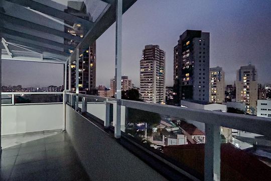Área externa de apartamento para alugar com 2 quartos, 50m² em Chácara Seis de Outubro, São Paulo