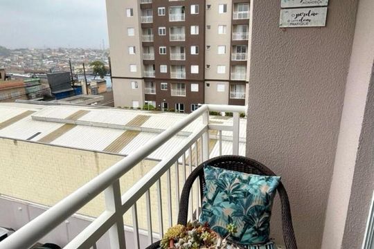 Varanda de apartamento à venda com 2 quartos, 50m² em Vila Monte Santo, São Paulo