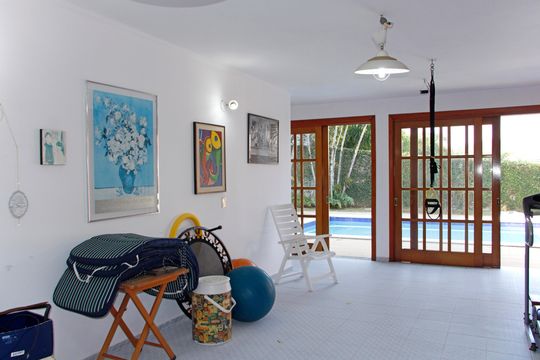 Área externa de casa de condomínio à venda com 5 quartos, 468m² em Condomínio Estância Marambaia, Vinhedo