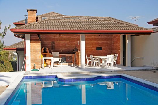 Área externa de casa de condomínio à venda com 5 quartos, 468m² em Condomínio Estância Marambaia, Vinhedo