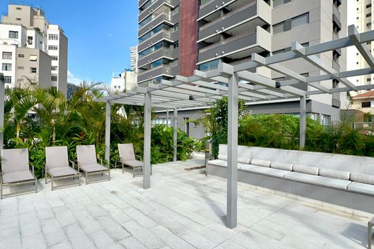 Área comum de apartamento à venda com 2 quartos, 56m² em Vila Anglo Brasileira, São Paulo
