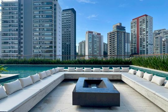 Área comum de apartamento à venda com 2 quartos, 56m² em Vila Anglo Brasileira, São Paulo
