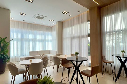 Área  comum de apartamento à venda com 2 quartos, 56m² em Vila Anglo Brasileira, São Paulo