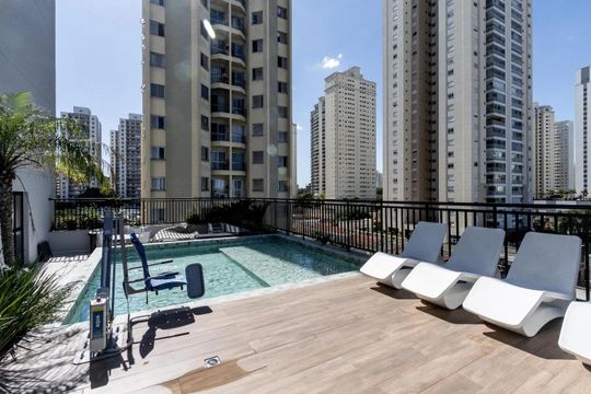 Área comum - Piscina de kitnet/studio para alugar com 1 quarto, 25m² em Vila Leopoldina, São Paulo