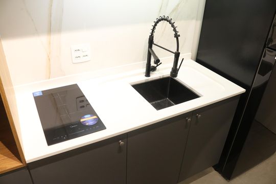 Cozinha de kitnet/studio para alugar com 1 quarto, 25m² em Vila Leopoldina, São Paulo