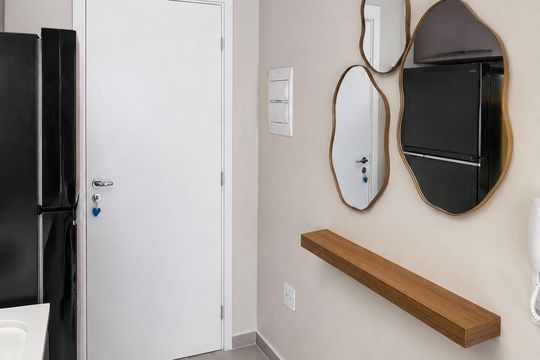 Banheiro Social de kitnet/studio à venda com 1 quarto, 35m² em Vila Leopoldina, São Paulo