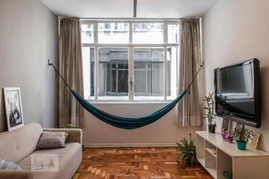 Sala de apartamento à venda com 1 quarto, 41m² em Pinheiros, São Paulo