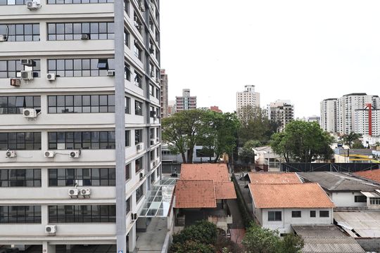Vista da suíte de apartamento à venda com 3 quartos, 83m² em Vila Floresta, Santo André