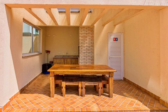 Área comum - Churrasqueira de apartamento à venda com 3 quartos, 83m² em Vila Floresta, Santo André