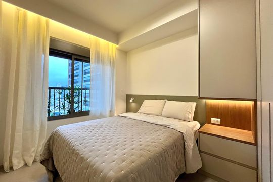 Suite de apartamento para alugar com 1 quarto, 55m² em Vila Clementino, São Paulo