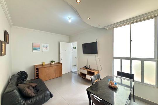 Sala de apartamento à venda com 2 quartos, 70m² em Sapucaias, Contagem