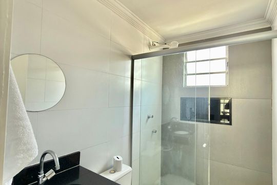 Banheiro Social de apartamento à venda com 2 quartos, 70m² em Sapucaias, Contagem
