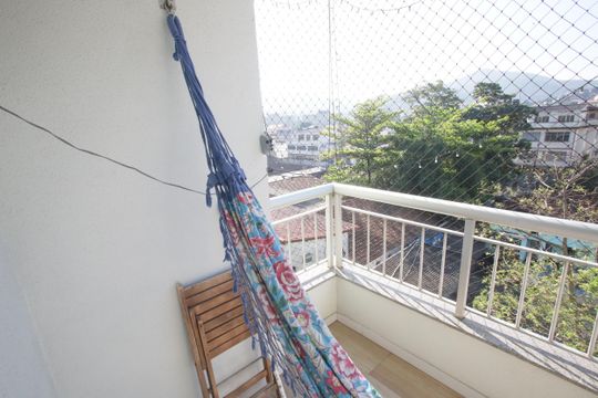 Varanda da Sala de apartamento à venda com 3 quartos, 70m² em Taquara, Rio de Janeiro