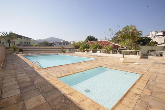 Área comum - Piscina de apartamento à venda com 3 quartos, 70m² em Taquara, Rio de Janeiro