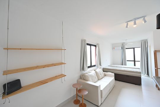 Sala de apartamento para alugar com 1 quarto, 31m² em Mirandópolis, São Paulo