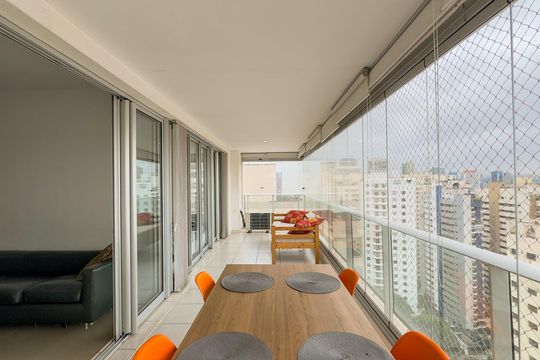Sacada de apartamento para alugar com 2 quartos, 85m² em Brooklin, São Paulo