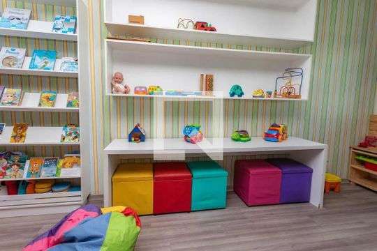 Área comum -Brinquedoteca de casa de condomínio à venda com 3 quartos, 110m² em Jardim Borborema, São Bernardo do Campo