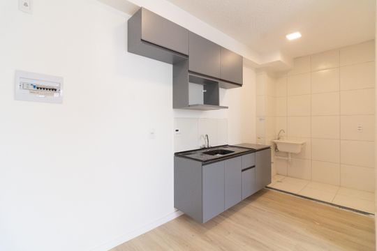 Sala - Cozinha de apartamento à venda com 2 quartos, 38m² em Jaguaré, São Paulo