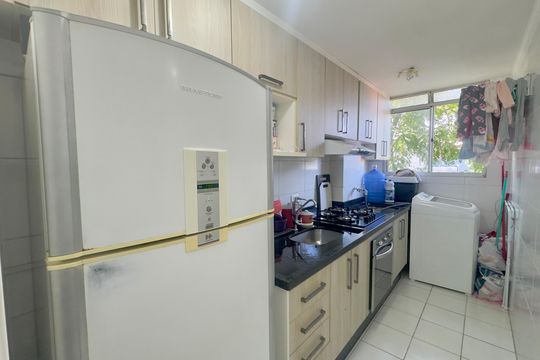 Cozinha de apartamento à venda com 2 quartos, 45m² em Cidade Parque Brasilia, Guarulhos