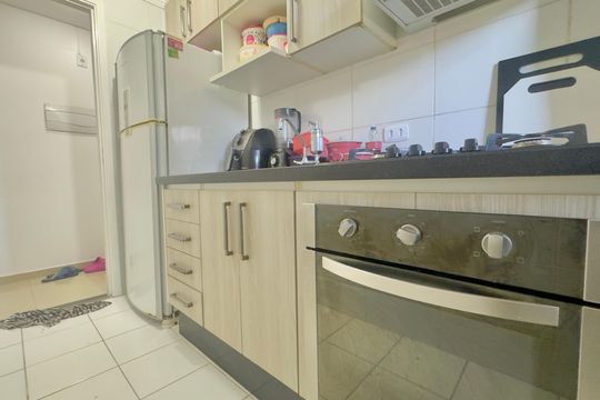 Cozinha de apartamento à venda com 2 quartos, 45m² em Cidade Parque Brasilia, Guarulhos