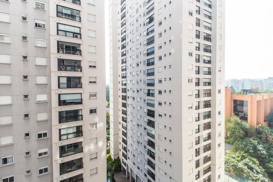 Vista da Varanda de apartamento para alugar com 1 quarto, 52m² em Alphaville Empresarial, Barueri