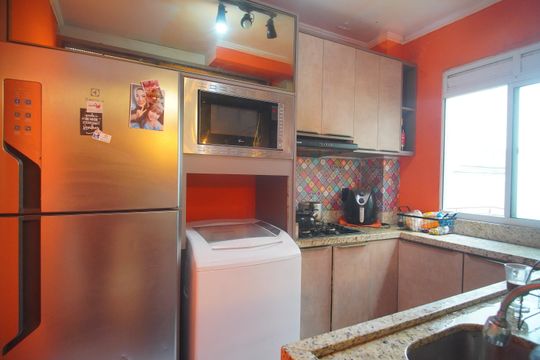 Cozinha de apartamento para alugar com 2 quartos, 52m² em Canudos, Novo Hamburgo