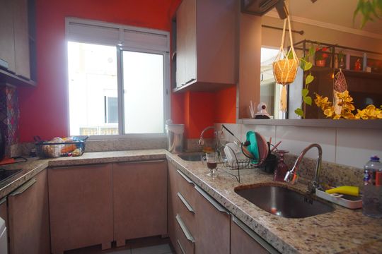 Cozinha de apartamento para alugar com 2 quartos, 52m² em Canudos, Novo Hamburgo