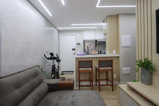 Sala de apartamento à venda com 2 quartos, 33m² em Jardim Adutora, São Paulo