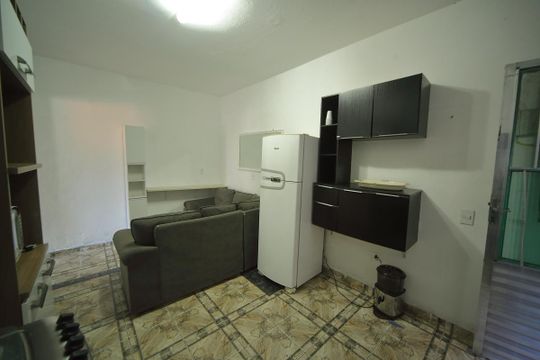 Sala/Cozinha  de casa para alugar com 1 quarto, 70m² em Inamar, São Bernardo do Campo