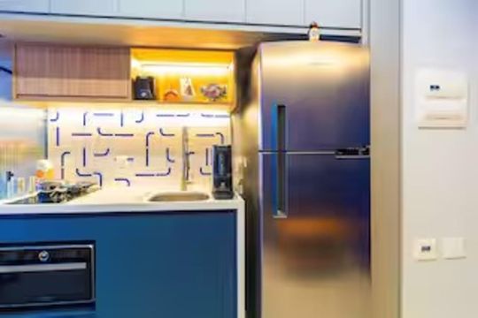 Cozinha de apartamento para alugar com 1 quarto, 30m² em Sumarezinho, São Paulo
