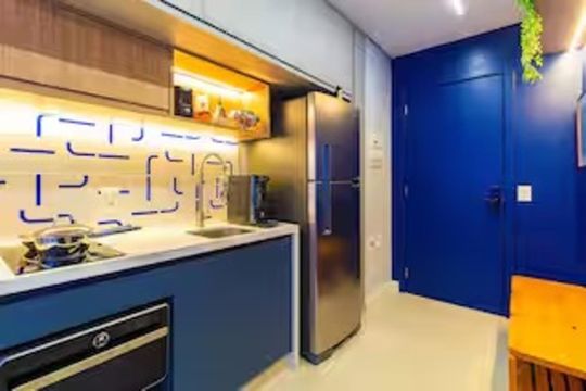 Cozinha de apartamento para alugar com 1 quarto, 30m² em Sumarezinho, São Paulo
