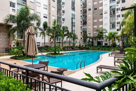 Área comum - Piscina de apartamento para alugar com 2 quartos, 62m² em Parque Residencial da Lapa, São Paulo