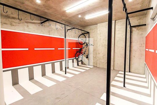 Área comum - Bicicletário  de apartamento à venda com 1 quarto, 25m² em Vila Campestre, São Bernardo do Campo