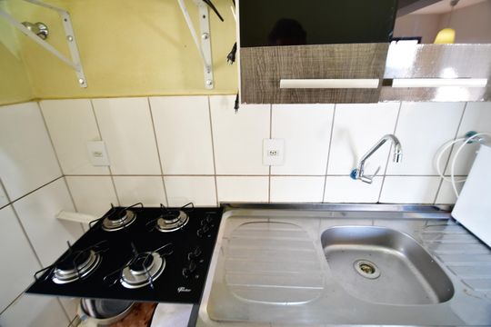 Cozinha de apartamento à venda com 1 quarto, 51m² em Centro, Campinas