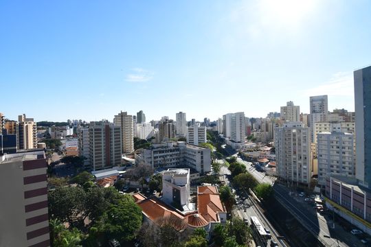 Vista da sala de apartamento à venda com 1 quarto, 51m² em Centro, Campinas