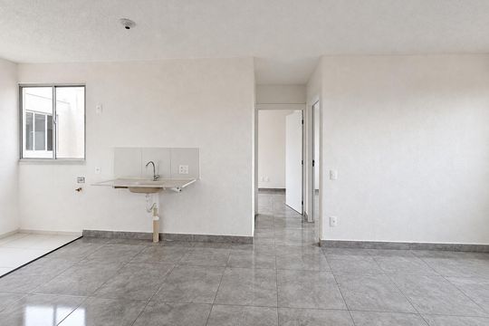 Cozinha de apartamento para alugar com 2 quartos, 45m² em Residencial Park Solar, Goiânia