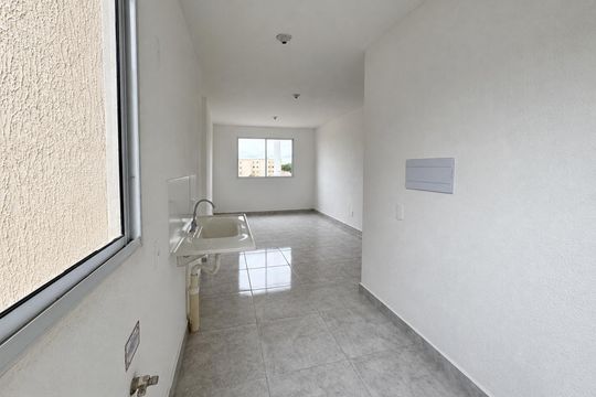 Cozinha de apartamento para alugar com 2 quartos, 45m² em Residencial Park Solar, Goiânia