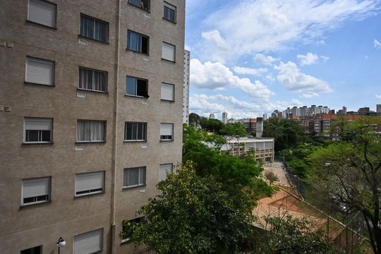 Vista da Suíte  de apartamento para alugar com 1 quarto, 25m² em Paraíso do Morumbi, São Paulo
