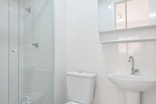 Banheiro Suíte de apartamento para alugar com 1 quarto, 25m² em Paraíso do Morumbi, São Paulo