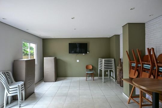 Área comum de apartamento para alugar com 1 quarto, 25m² em Paraíso do Morumbi, São Paulo