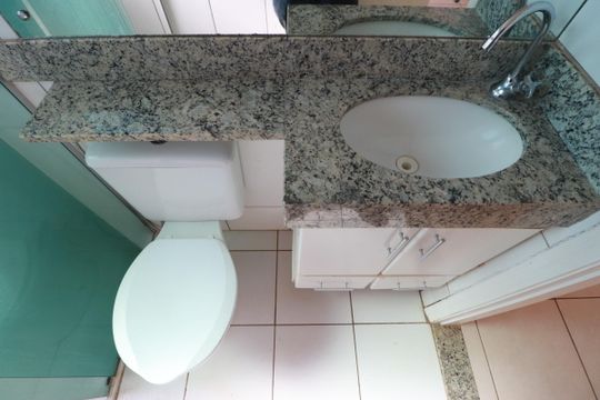 Banheiro  de apartamento para alugar com 2 quartos, 60m² em Jardim Paulistano, Ribeirão Preto