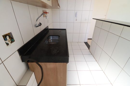 Cozinha  de apartamento para alugar com 2 quartos, 60m² em Jardim Paulistano, Ribeirão Preto
