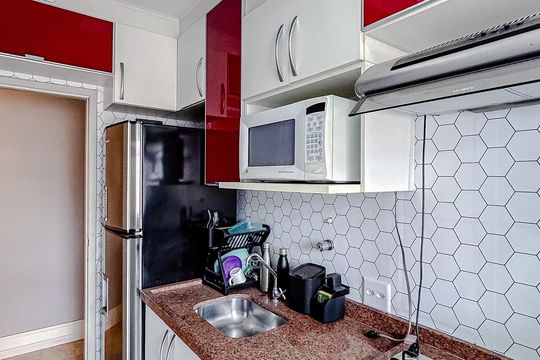 Cozinha de apartamento para alugar com 2 quartos, 50m² em Chácara Califórnia, São Paulo