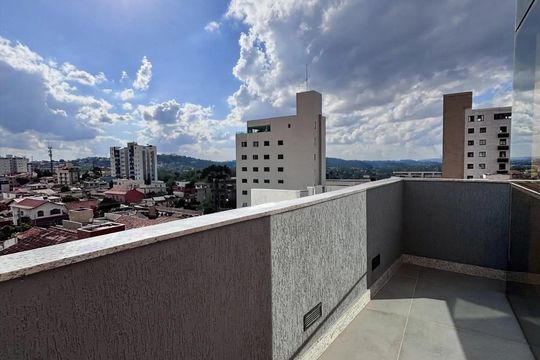 Varanda da sala de apartamento à venda com 4 quartos, 156m² em Caiçara-adelaide, Belo Horizonte