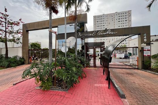 Fachada portaria de apartamento para alugar com 2 quartos, 44m² em Parque Industrial, Campinas